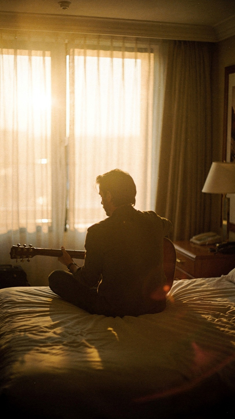 Musician in a quiet moment
